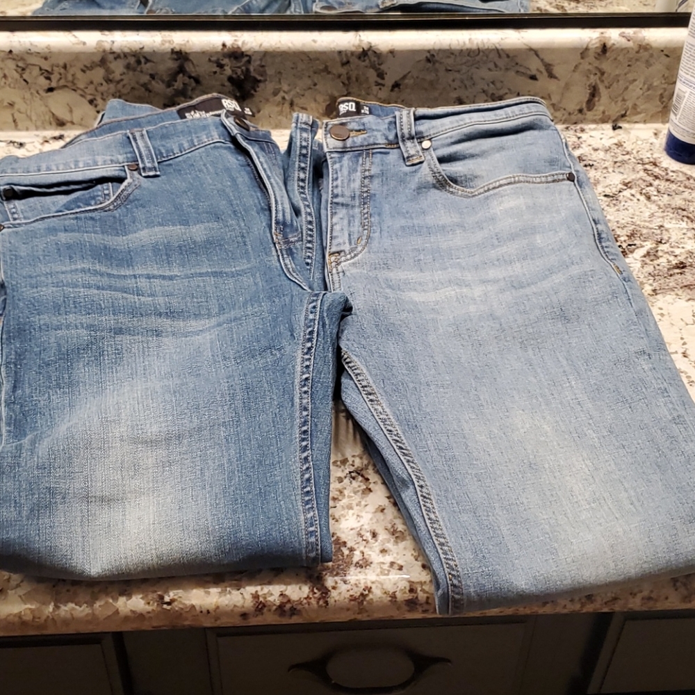 2 RSQ New York Slim Straight Jeans 34 30